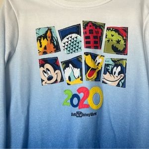 Disney Character 2020 Blue Ombré Crewneck Size L